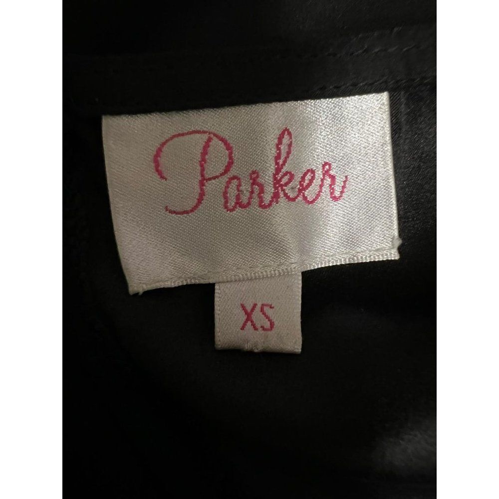 PARKER Black on Top 100% Silk 2 Layered Mini Dress Size XS - Picture 5 of 6